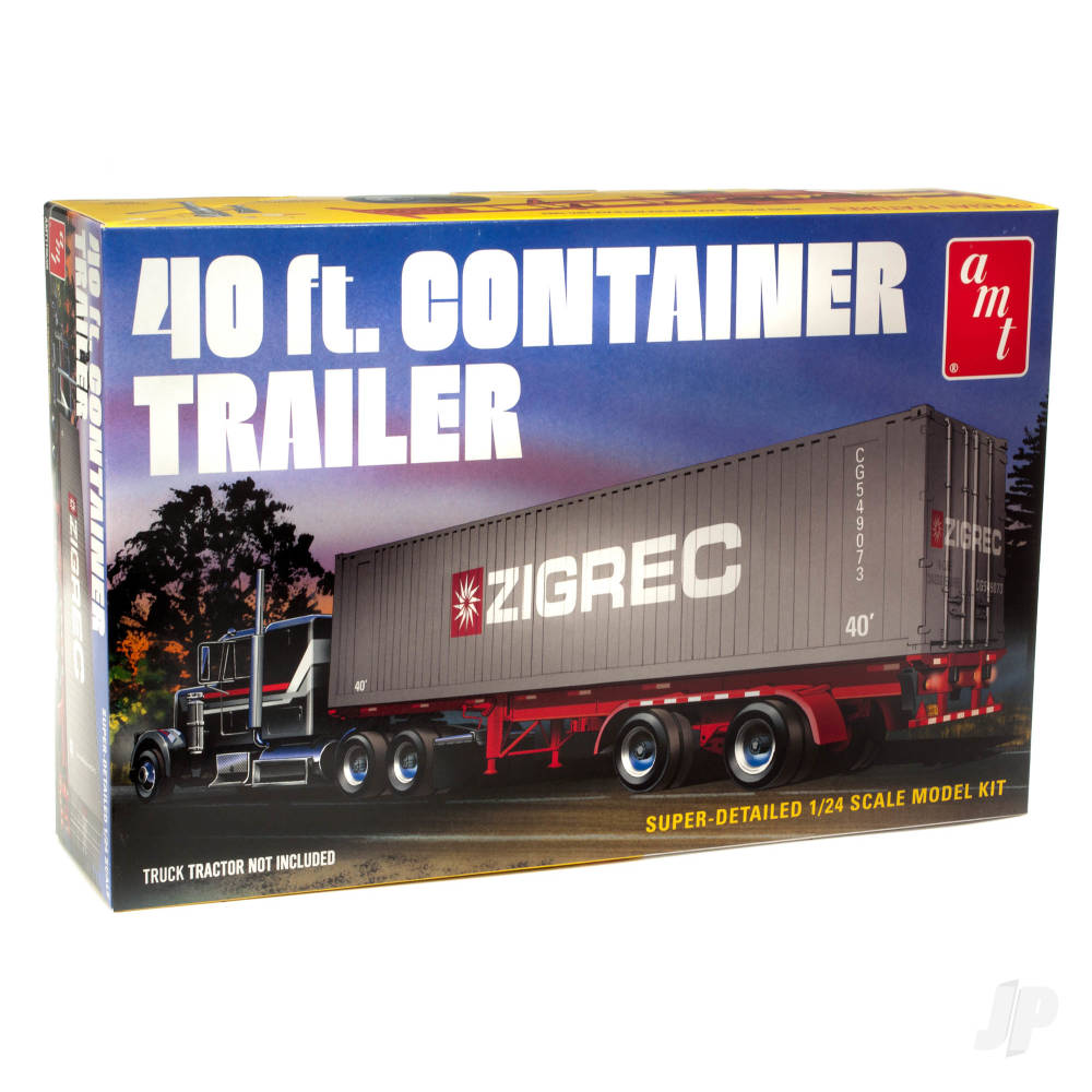 AMT 1:25 40ft Semi Container Trailer AMT1196 Main