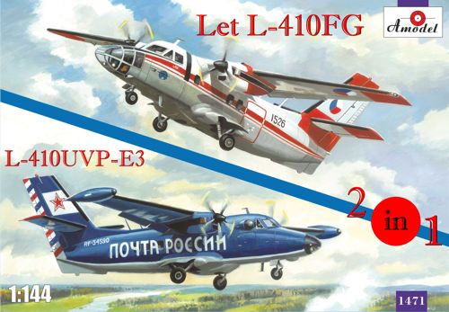 Let L-410FG & L-410UVP-E3 (decals Czechoslovakia, Soviet Post) 2 aircrafts