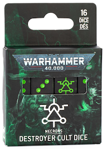 Warhammer Necrons: Destroyer Cult Dice 49-47