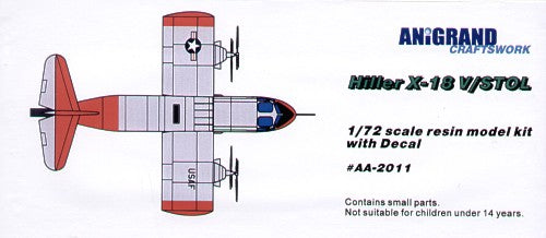 Anigrand Craftswork Hiller X-18 Tilt-wing - ANIG2011 - Aircraft Kits