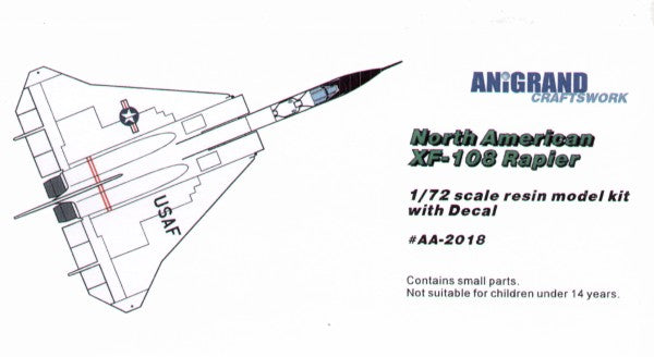 Anigrand Craftswork North-American XF-108 - ANIG2018 - Aircraft Kits