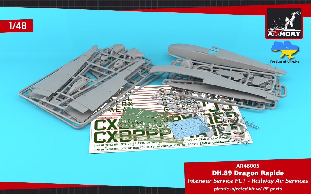 1/48 Armory Dragon Rapide de Havilland DH.89A 