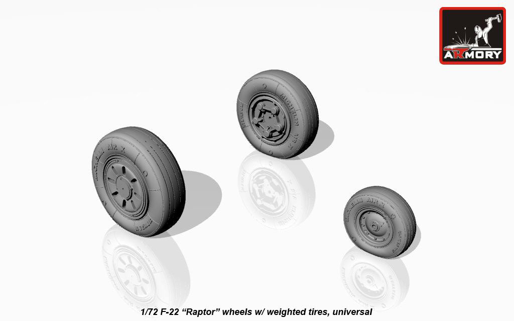 Monster Raptor Wheels Armory Lockheed-Martin F-22A Raptor weighted wheel | Access Models