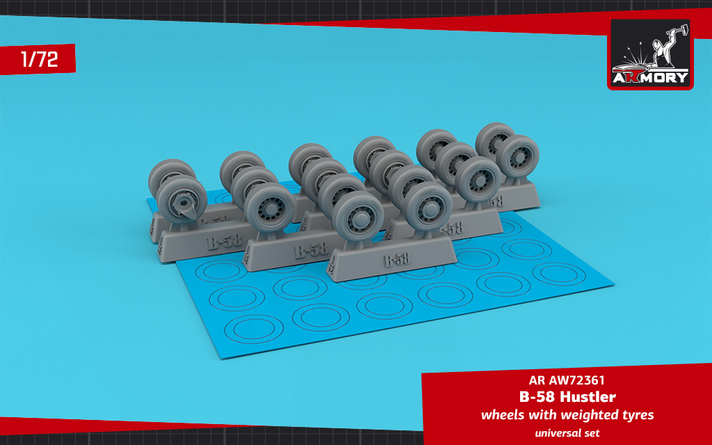 Armory Convair B-58 Hustler wheels with weighted t | Access Models