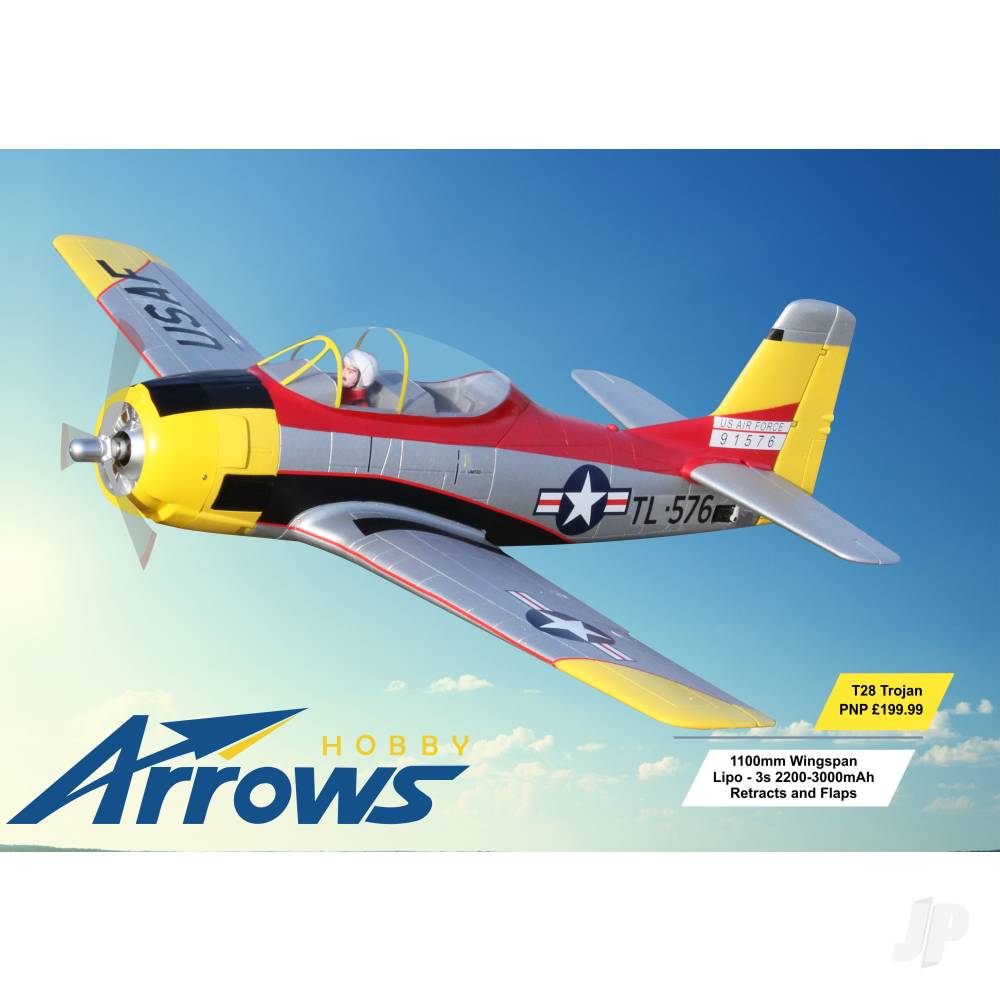 Arrows Hobby T-28 Trojan PNP with Retracts (1100mm) ARR006P 9