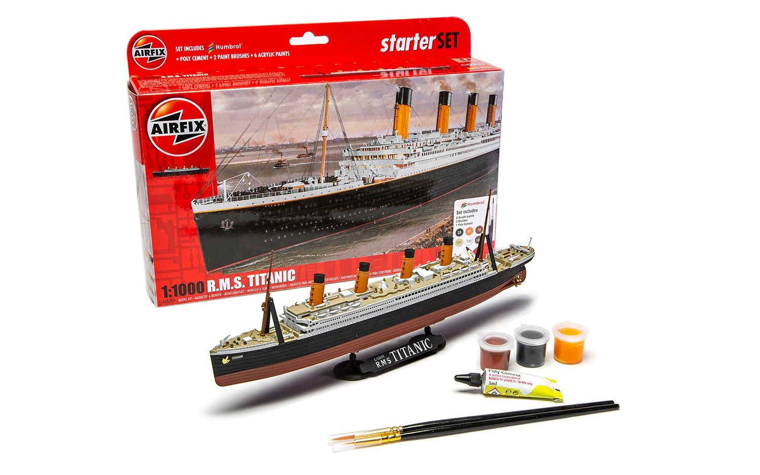 Airfix 1/1000 Rms Titanic Starter Set A55314