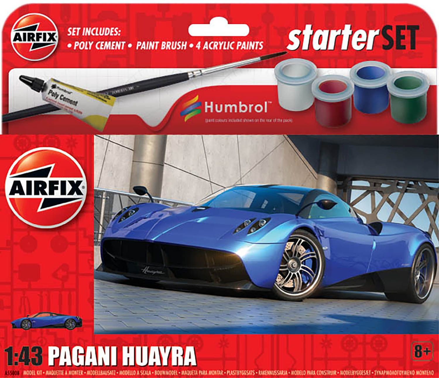 Airfix 1/43 Starter Set Pagani Huayra A55008