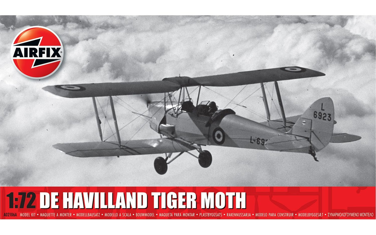 Airfix 1/72 de Havilland Tiger Moth A02106A