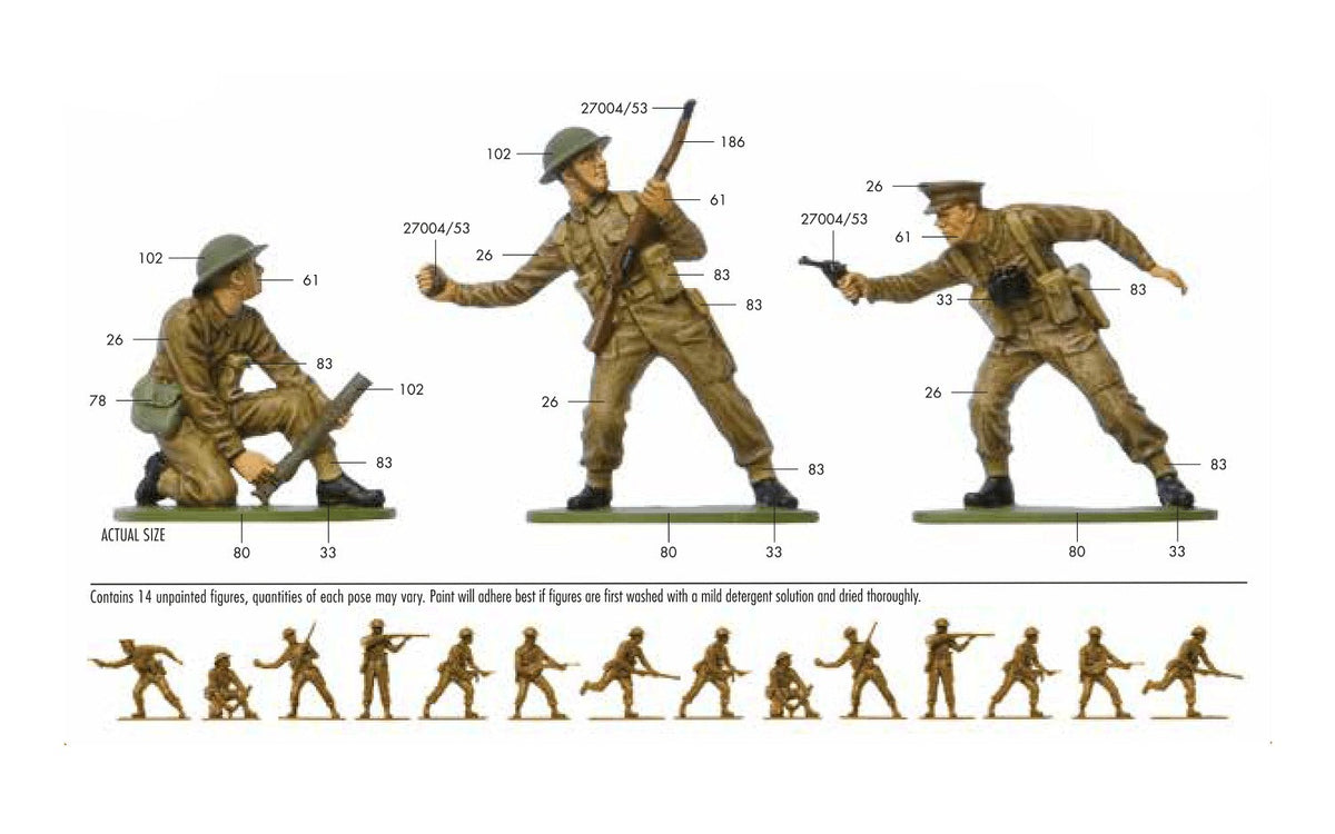 Airfix 1/32 WWII British Infantry A02718V