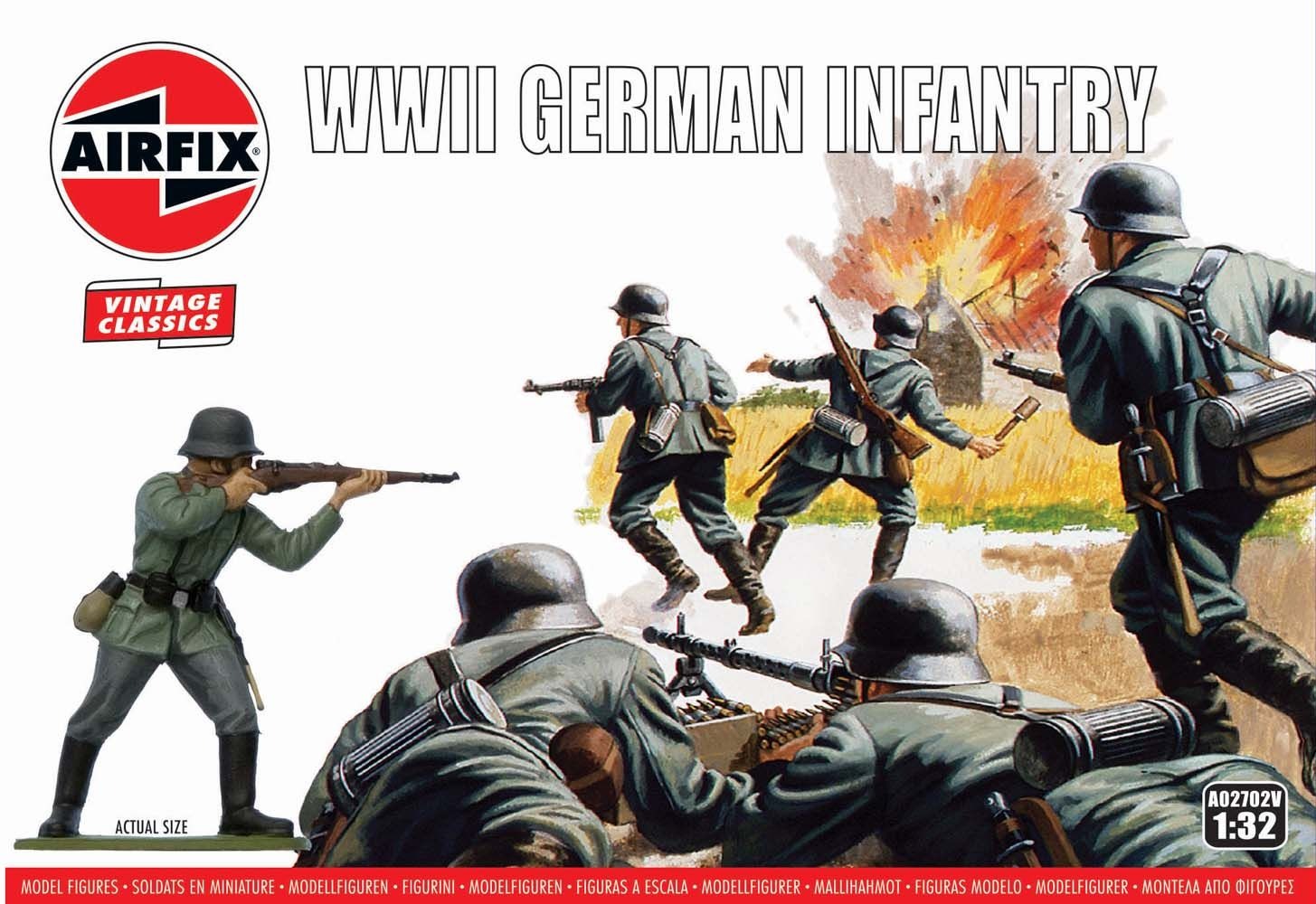 Airfix 1/32 WWII German Infantry A02702V