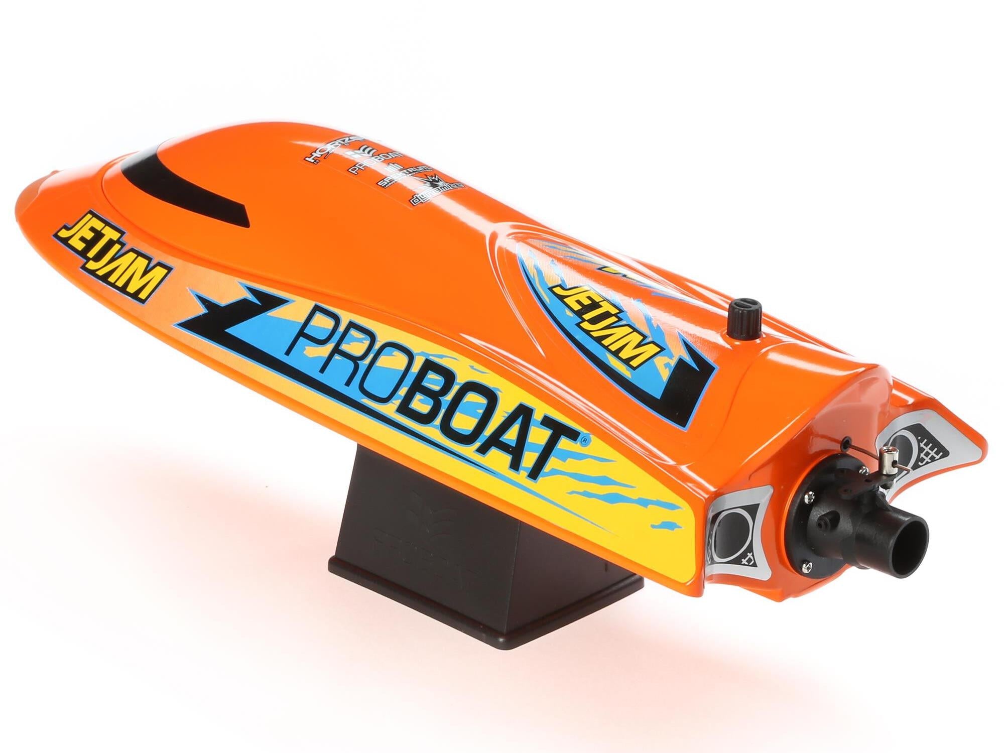 Jet Jam V2 12" Self-Righting Pool Racer Brushed RTR, Orange