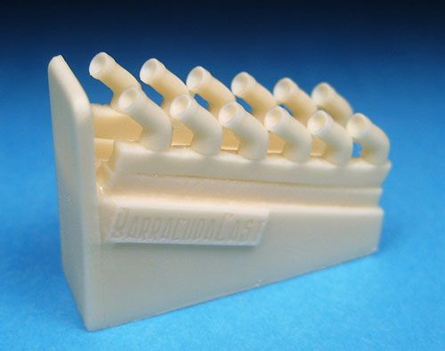 Supermarine Spitfire PR Mk.XIX Tubular Exhausts (designed to be used with Airfix kits)[PR.XIX]