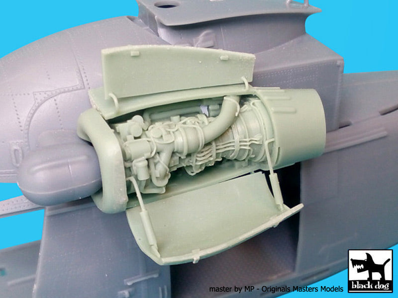 Kaman SH-2G Super Seasprite engine (designed to be used with Kitty Hawk Models Models and Zimi Model kits)