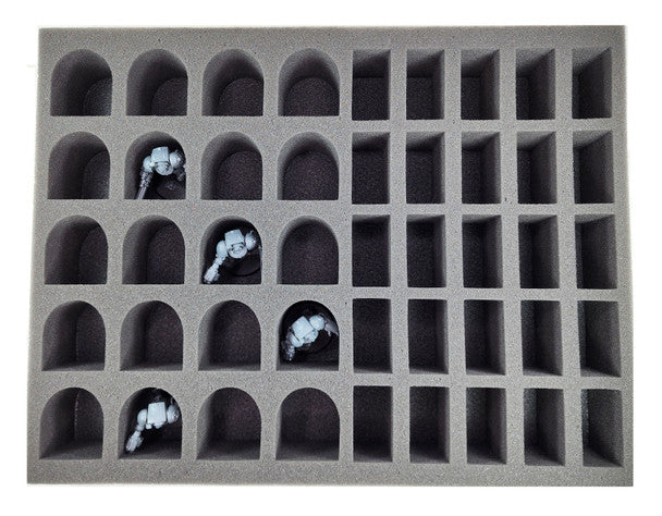 Battle Foam (Space Marines) 25 Assault Marine 20 Terminator Foam Tray (2.5") BF-BFL-25AM20TM25