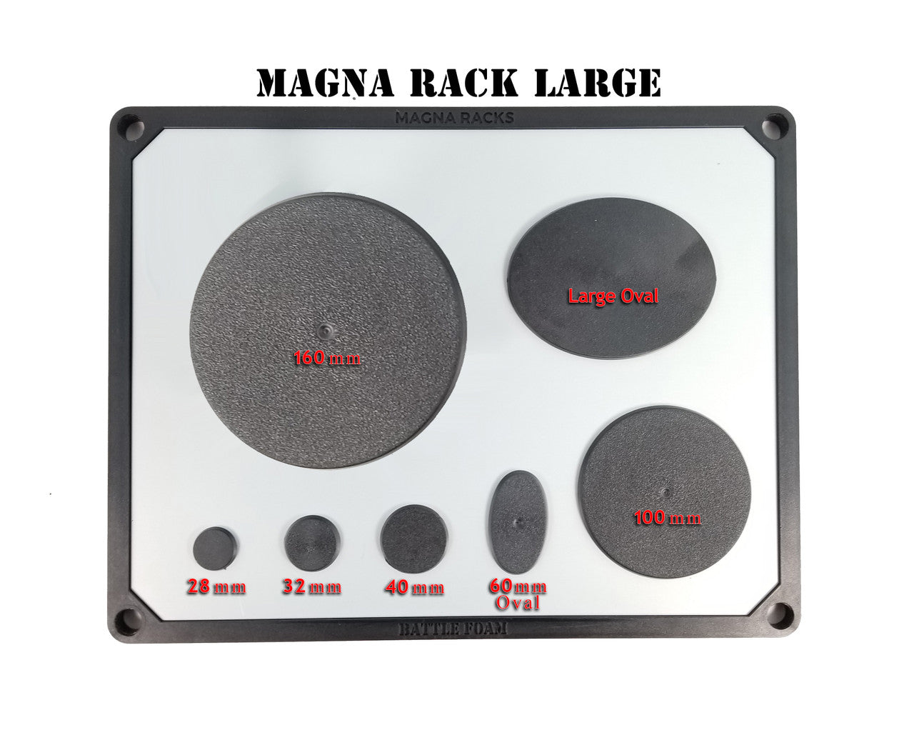 Battle Foam Large Individual Magna Rack Original Tray BF-MIS-LMRT