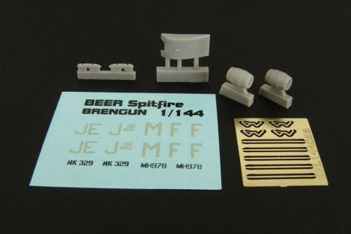Beer Barrel Supermarine Spitfire ---PE and resin Conversion set (designed to be used with Eduard kits)[Mk.IXE Mk.IXC]