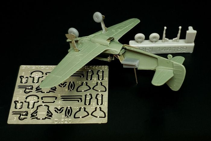 Dewoitine D.520 details. Cockpit, wheels, undercarriage etc (designed to be used with Brengun kits)