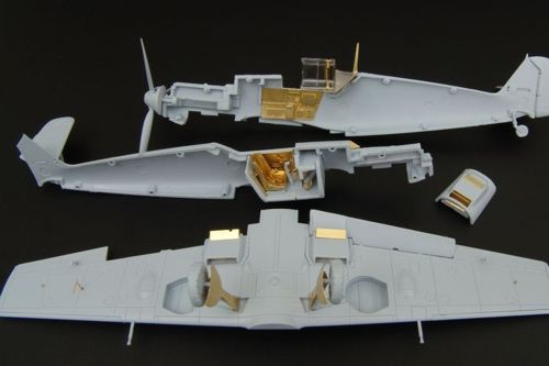 Messerschmitt Bf-109E-4 cockpit details (designed to be used with Airfix kits)
