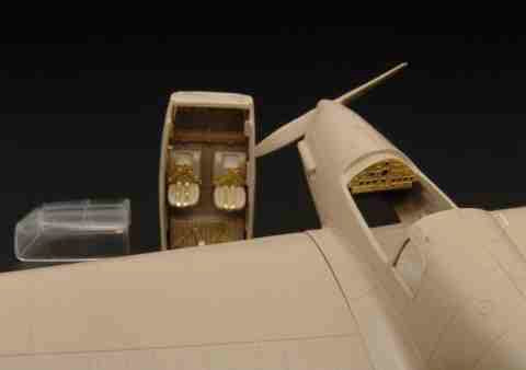 Messerschmitt Bf-108B/D Taifun cockpit details (designed to be used with Fly kits)