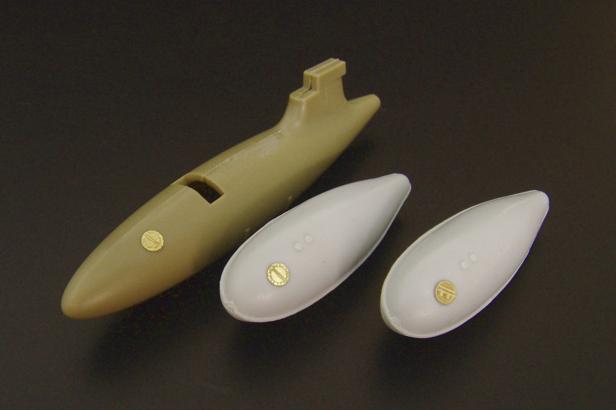 U.S. drop tanks caps -- PE set of drop tanks caps
