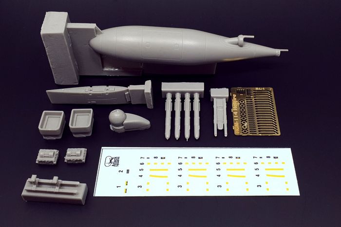 Lockheed KC-130J Harvest Hawk resin conversion set (designed to be used with Italeri kits)[C-130H C-130J AC-130A KC-130F DC-130 AC-130H HC-130J MC-130H]