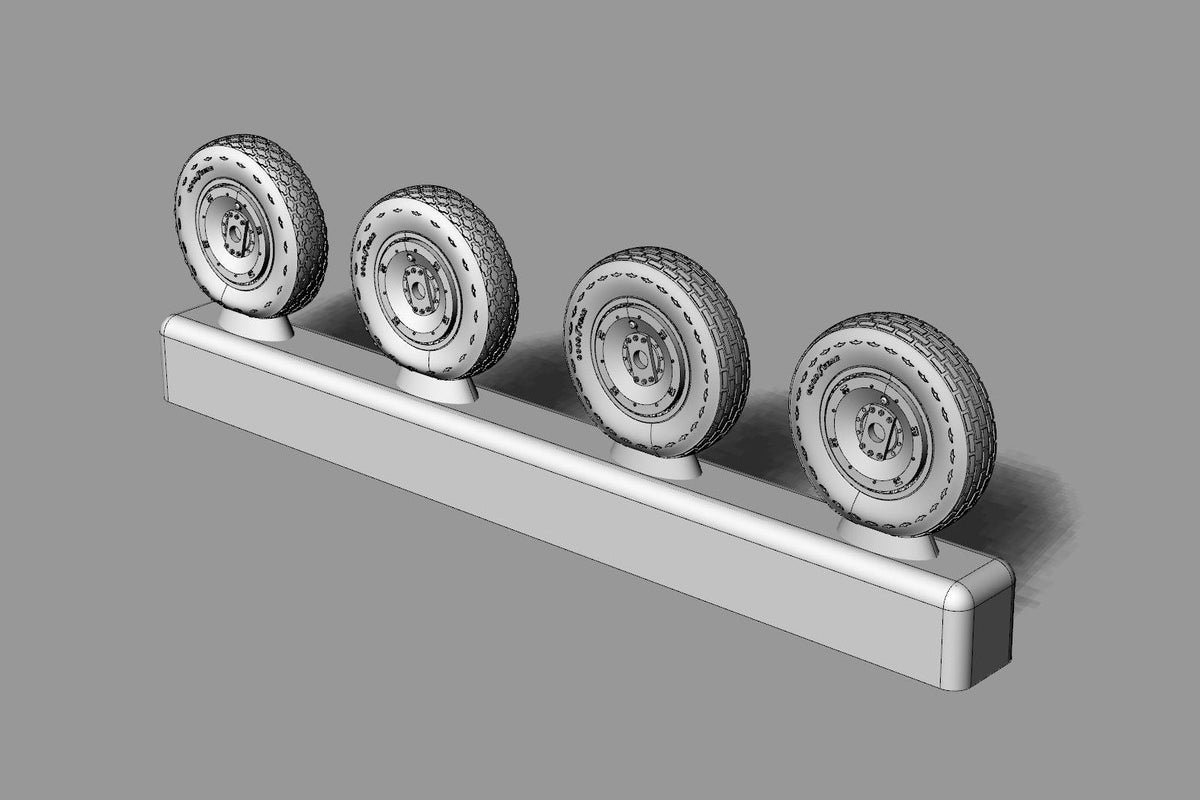 Douglas SBD Dauntless Wheels Designed to be used with Airfix, Hasegawa and Hobby 2000 kits) [SBD-2/SBD-3 SBD-4/SBD-5]