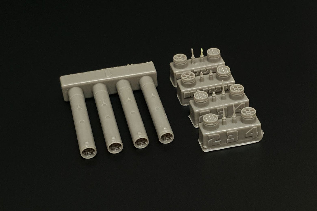 LAU-131 (4pcs)	Resin set of U.S. rocket containers