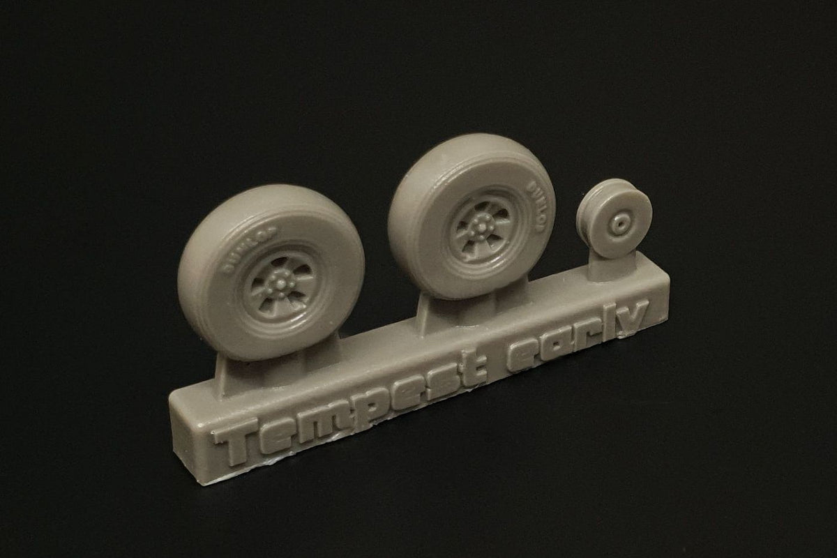 Hawker Tempest Mk.V wheels EARLY resin cast wheels (designed to be used with Academy and Airfix kits)