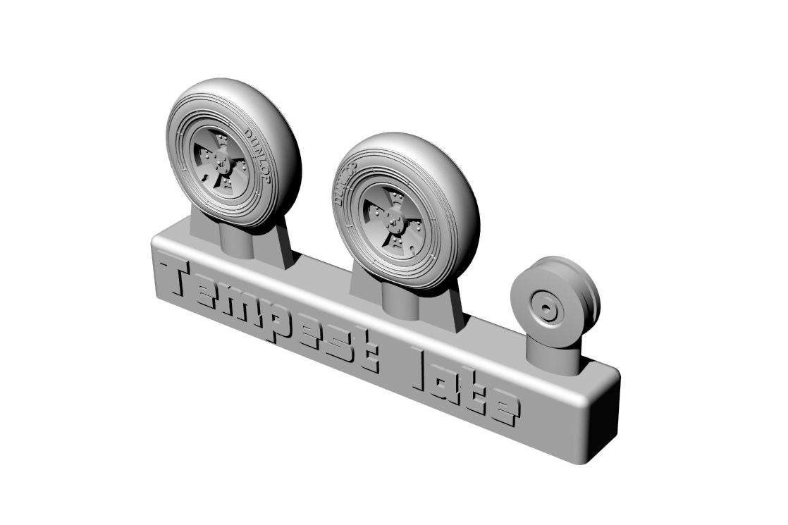 Hawker Tempest Mk.V wheels LATE (designed to be used with Academy and Airfix kits)