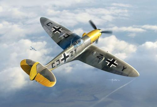 Supermarine Spitfire Mk.Vb MesserSpit with DB-605A1 engine --Plastic kit with PE parts