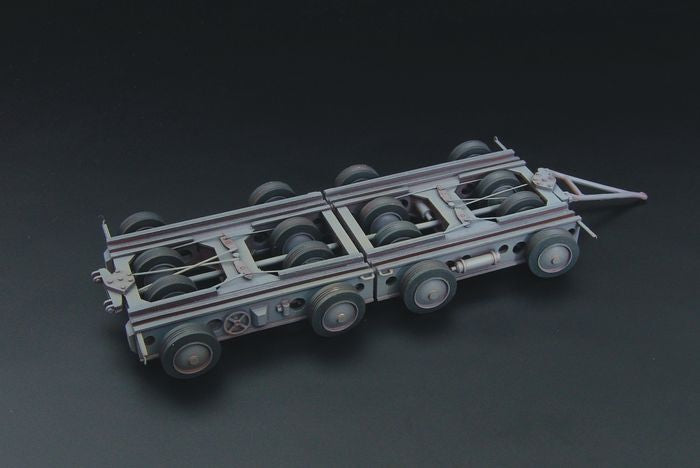 Culemeyer four axles resin kit of German heavy trailer
