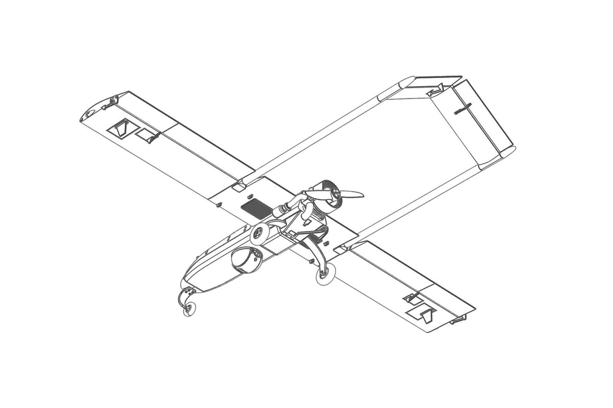 RQ-7B Shadow UAV resin construction kit of unmanned air vehicle