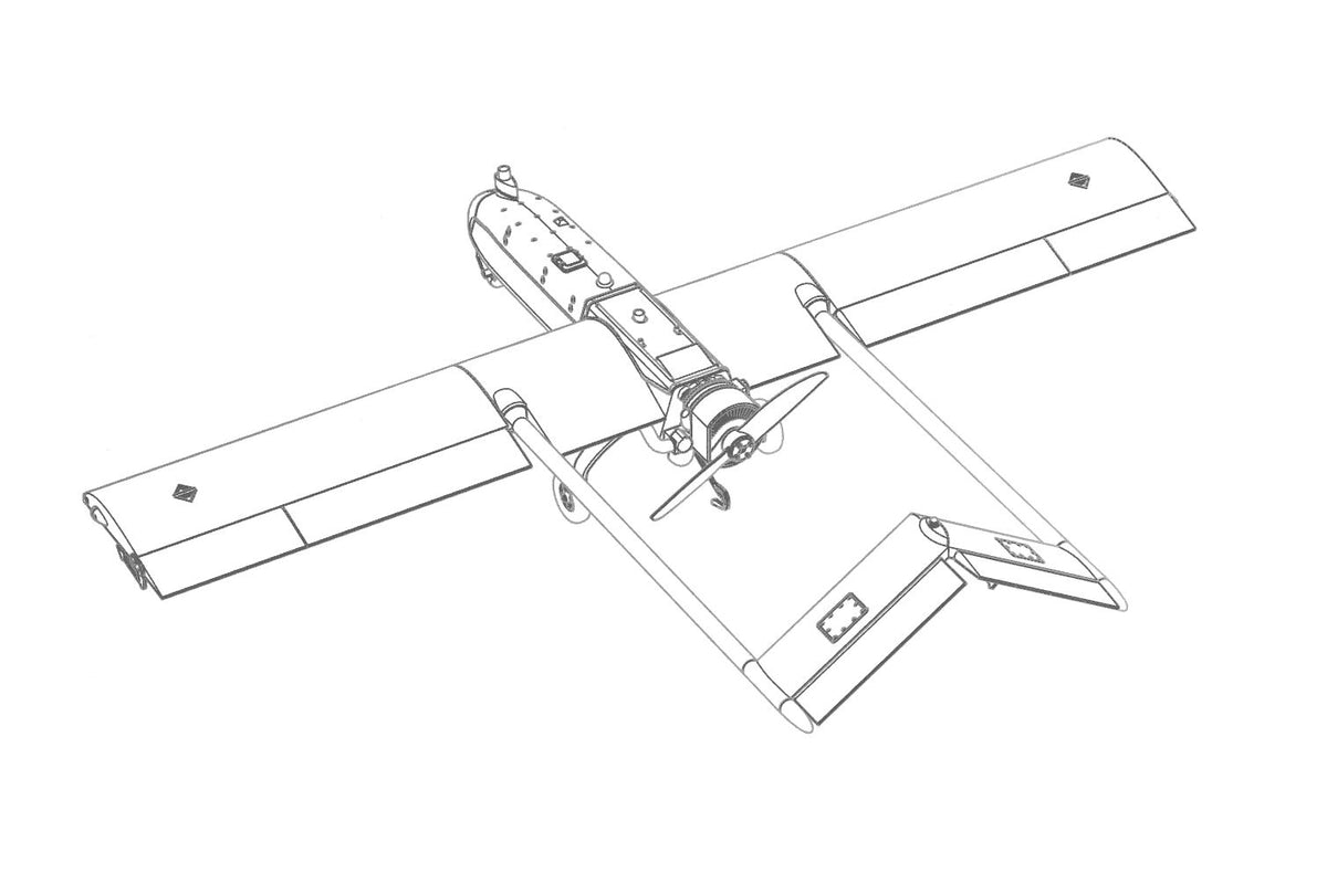RQ-7B Shadow UAV resin construction kit of unmanned air vehicle