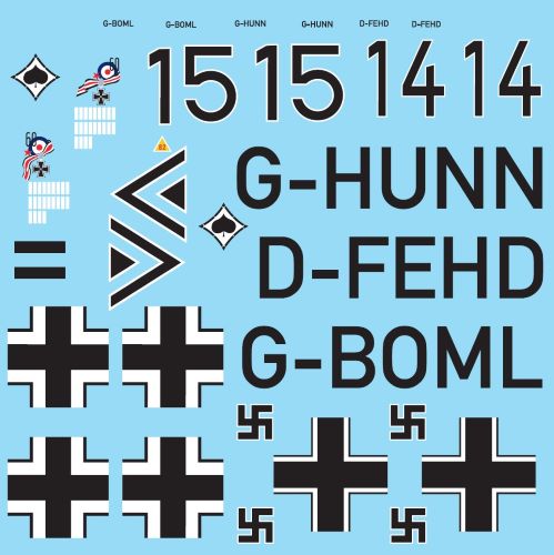 Hispano HA-1112 'Memphis Belle Movie' decal sheet