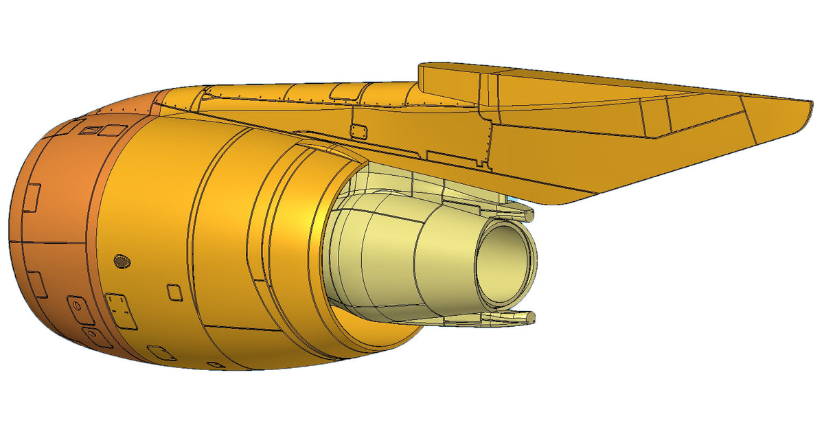 Lockheed L-1011 Tristar RB-211-22B Engines Early (designed to be used with Eastern Express and Otaki kits)