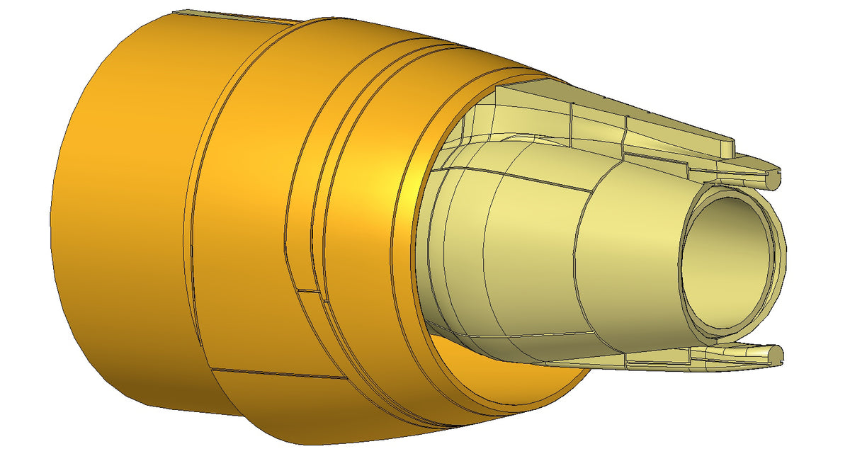 Lockheed L-1011 Tristar RB-211-22B Engines Early (designed to be used with Eastern Express and Otaki kits)