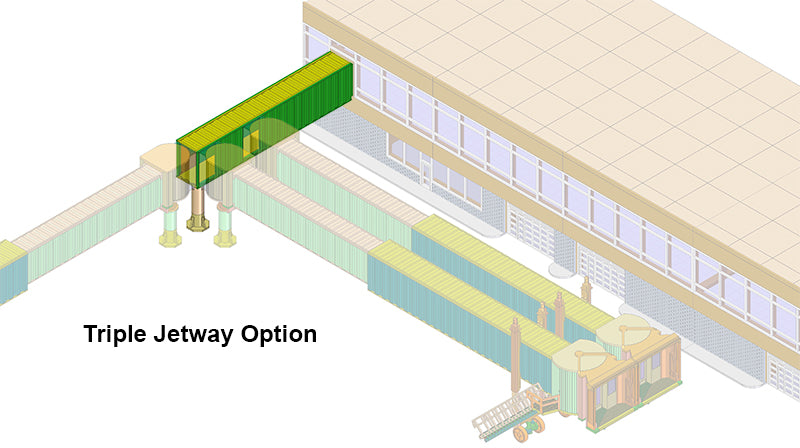 Airport Terminal to Jetway Connecting Bridge Container Style