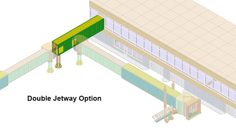 Airport Terminal to Jetway Connecting Bridge Container Style