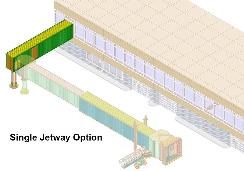 Airport Terminal to Jetway Connecting Bridge Container Style