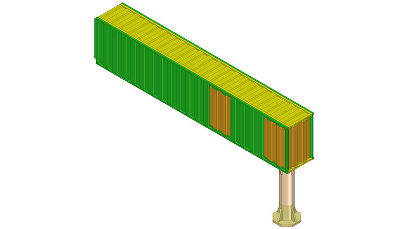 Airport Terminal to Jetway Connecting Bridge Container Style