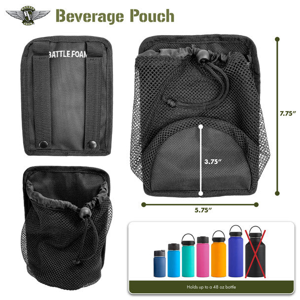 Battle Foam Beverage Pouch P.A.C.K. Molle Accessory (Black) BF-MIS-MA7BP