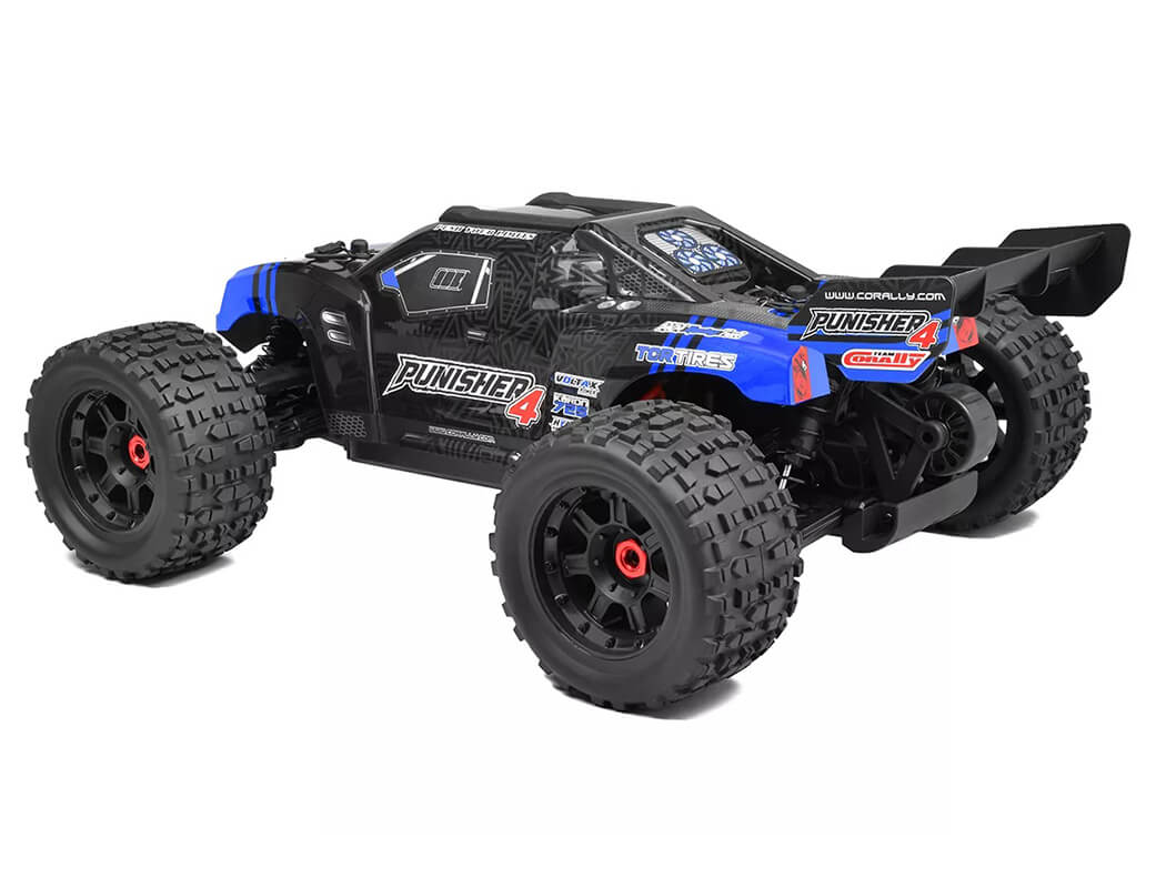 CORALLY PUNISHER 4 BRUSHLESS 4S BASHER TRUCK RTR - BLUE C-00292-B