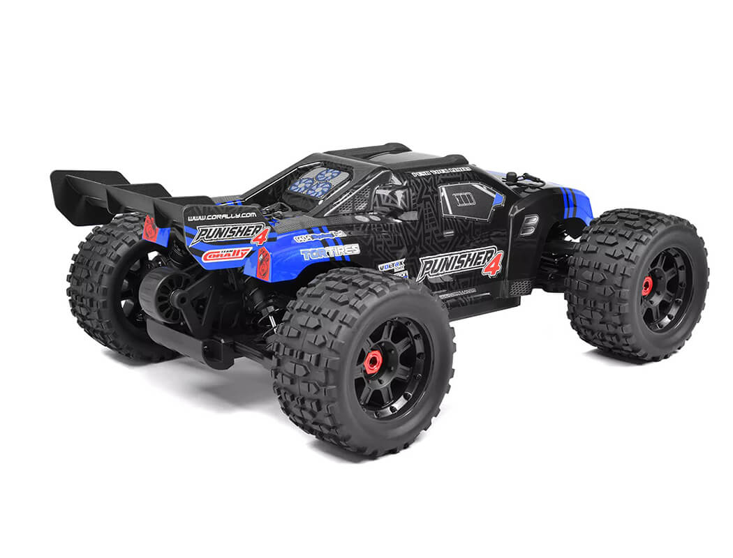 CORALLY PUNISHER 4 BRUSHLESS 4S BASHER TRUCK RTR - BLUE C-00292-B
