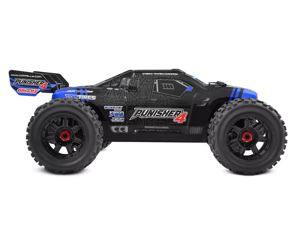 CORALLY PUNISHER 4 BRUSHLESS 4S BASHER TRUCK RTR - BLUE C-00292-B