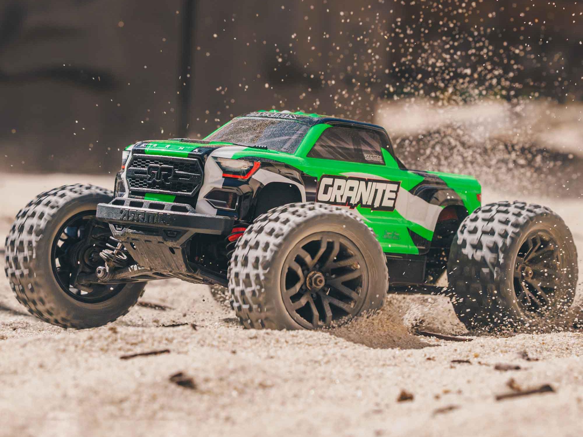 1/18 Granite GROM 4wd MT RTR Mega w/Lipo Batt/USB Chg Green