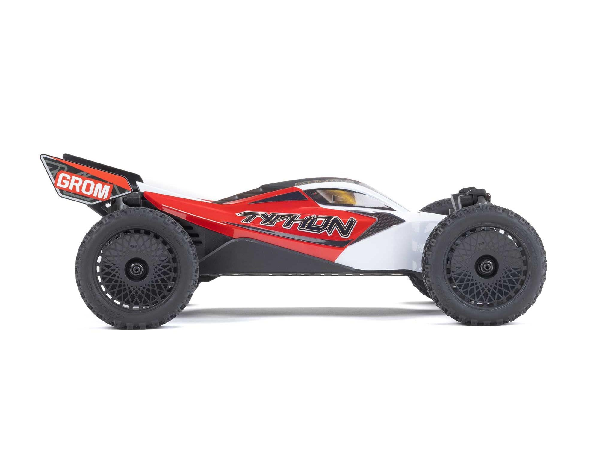 1/18 Typhon GROM 4wd Smart RTR w/Lipo Batt/USB Chg Red/White