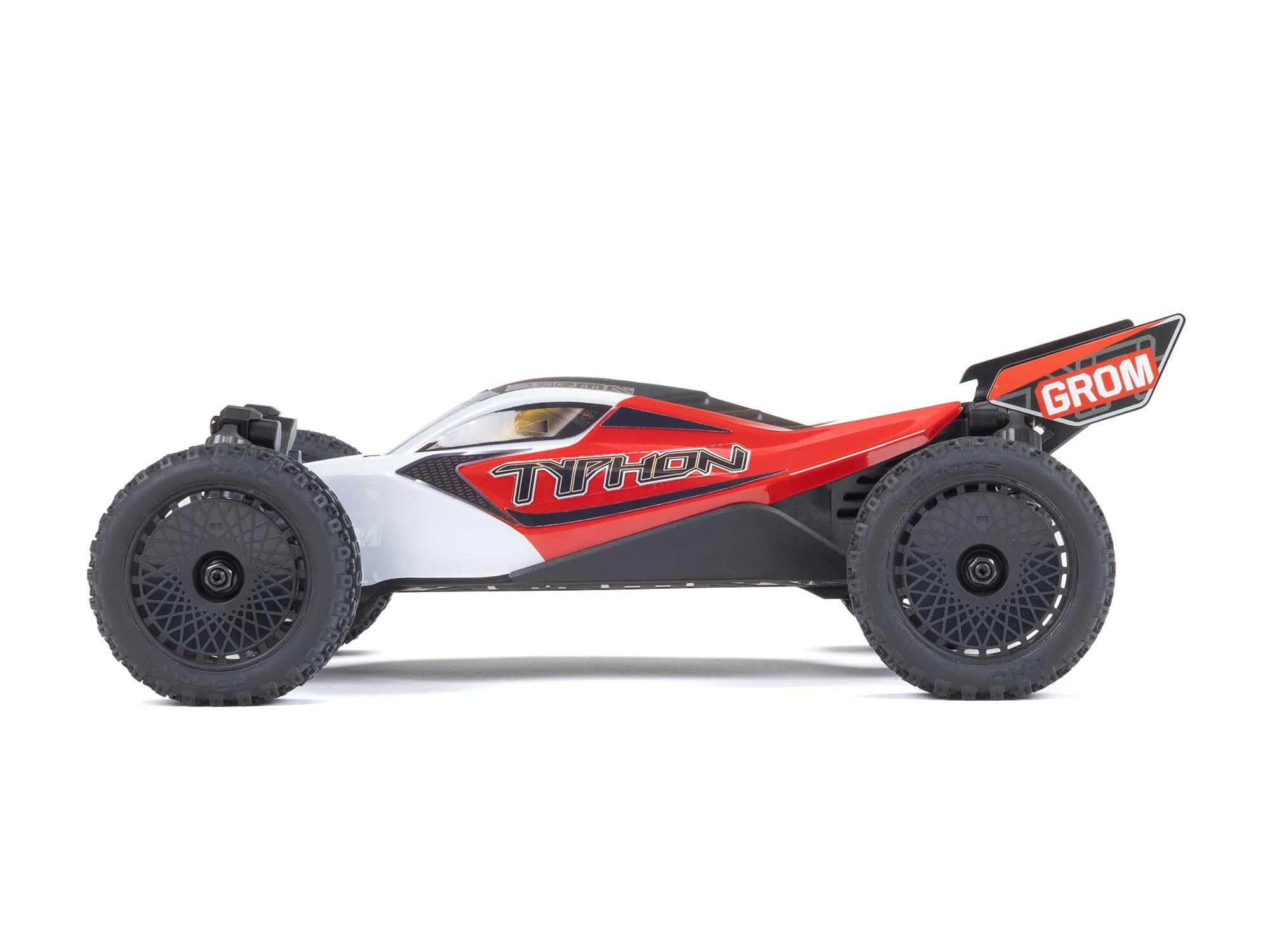 1/18 Typhon GROM 4wd Smart RTR w/Lipo Batt/USB Chg Red/White