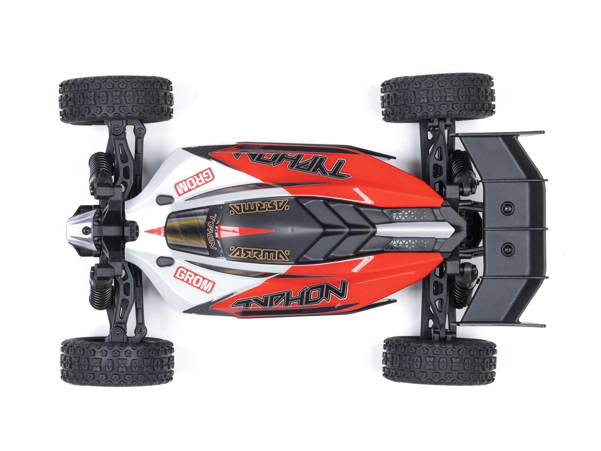 1/18 Typhon GROM 4wd Smart RTR w/Lipo Batt/USB Chg Red/White