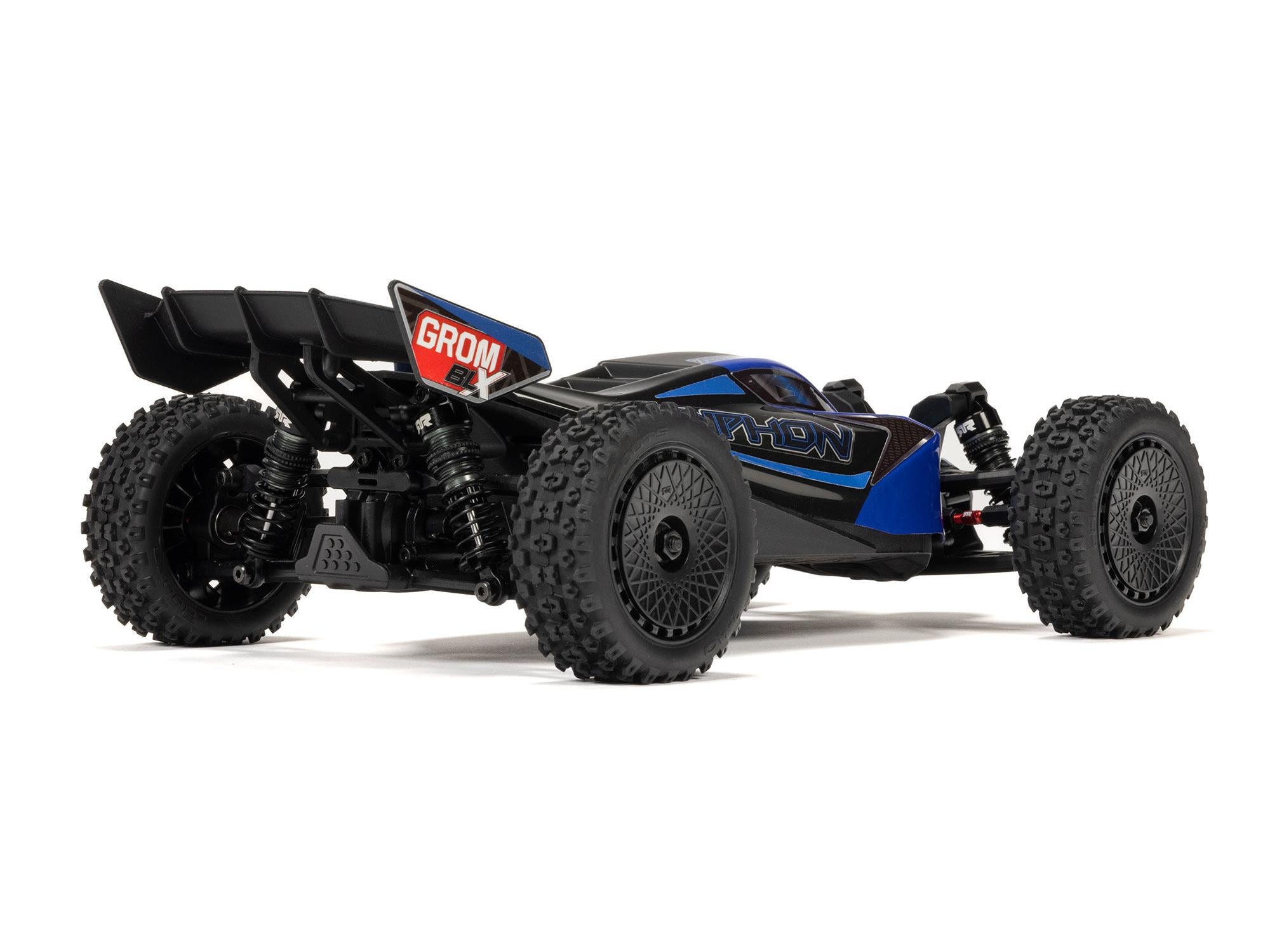 1/18 Typhon Grom 223S Blx 4X4 With Batt/Charger Blue C-ARA2306ST2