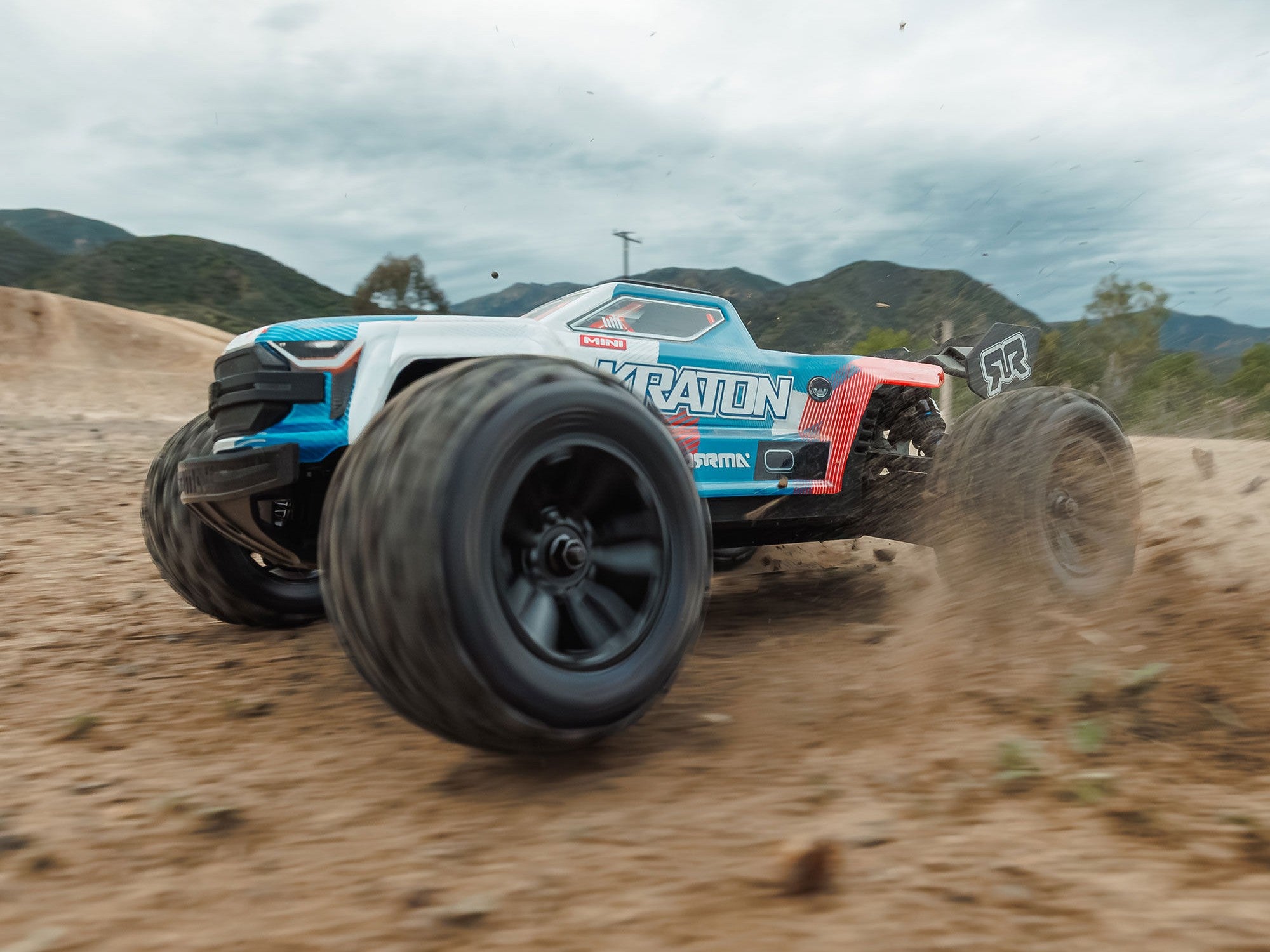 Arrma 1/16 Mini Kraton 3S Dsc 4X4 Rtr With Batt/Charg, Red/Blue C-ARA2508ST1